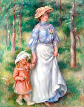 Promenade by Pierre Auguste Renoir
