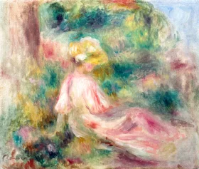 Girl in a Meadow by Pierre Auguste Renoir