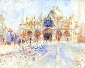 The Piazza San Marco, Venice by Pierre Auguste Renoir