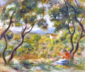 The Vineyards at Cagnes by Pierre Auguste Renoir