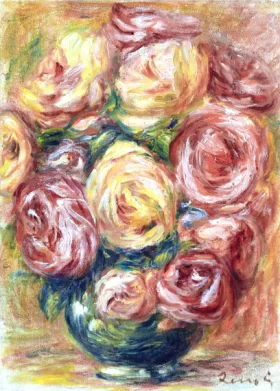 Vase De Roses by Pierre Auguste Renoir