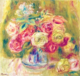 Roses Dans Un Vase by Pierre Auguste Renoir