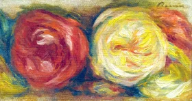 Two Roses, 1919 by Pierre Auguste Renoir