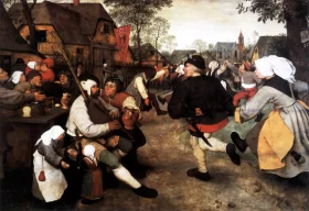 The Peasant Dance by Pieter Bruegel the elder