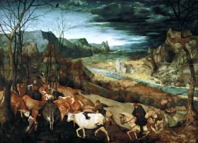 The Return Of The Herd by Pieter Bruegel the elder