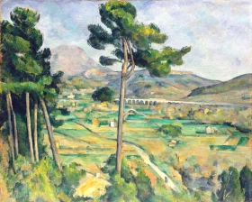 Mont Sainte-Victoire and the Viaduct of the Arc River Valley by Paul Cezanne