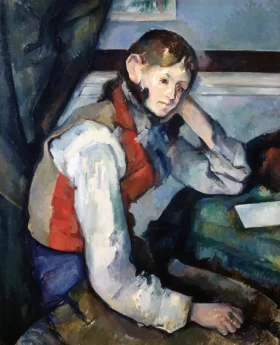 The Boy in the Red Vest by Paul Cezanne