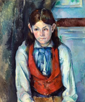 Boy in a Red Vest by Paul Cezanne
