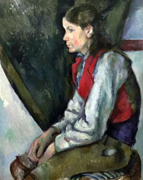 Boy in the Red Vest by Paul Cezanne