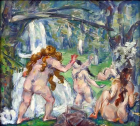 Three Bathers 1875 by Paul Cezanne