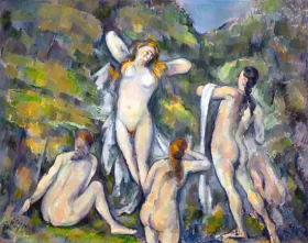 Four Women Bathers by Paul Cezanne