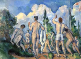 Bathers 1890 by Paul Cezanne