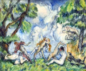 The Battle of Love 1880 by Paul Cezanne