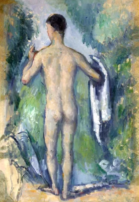 Standing Bather, seen from the Back by Paul Cezanne