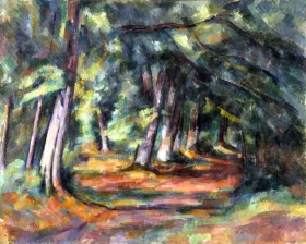 Forest Path (Fontainebleau) by Paul Cezanne