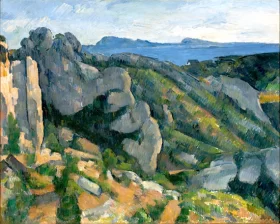 Cliffs in L´estaque by Paul Cezanne