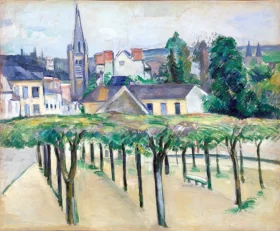Village Square 1879 by Paul Cezanne