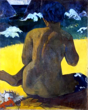 Vahine No Te Miti Woman At the Beach by Paul Gauguin