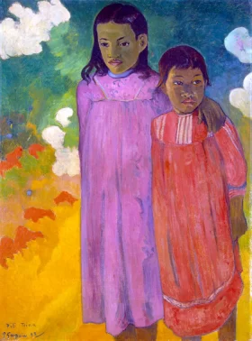Piti Teina (Two Sisters) by Paul Gauguin