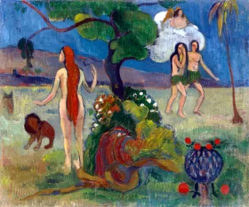 Adam and Eve or Paradise Lost by Paul Gauguin