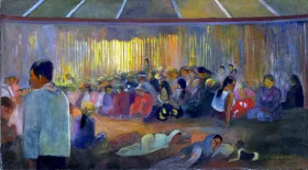 Te Fare Hymenee (La Maison Des Chants) by Paul Gauguin