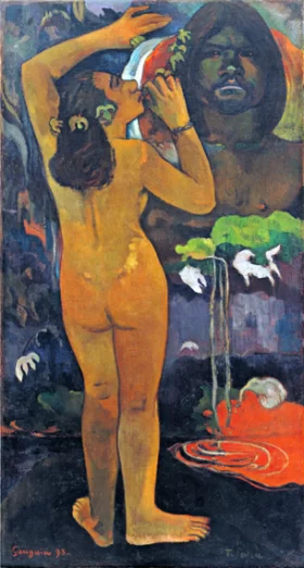 Hina Tefatou (The Moon and the Earth) by Paul Gauguin