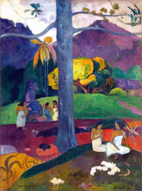 Mata Mua (In Olden Times) by Paul Gauguin