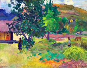 Te Fare (La Maison) by Paul Gauguin