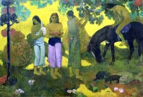 Rupe Rupe (Fruit Gathering) by Paul Gauguin