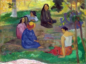 Les Parau Parau (The Gossipers) by Paul Gauguin
