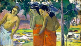Three Tahitian Women by Paul Gauguin