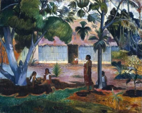 Te Raau Rahi (I) (The Large Tree) by Paul Gauguin