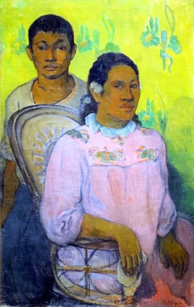 Tahitian Woman and Boy by Paul Gauguin
