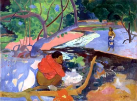 Te Poipoi (Le Matin) by Paul Gauguin