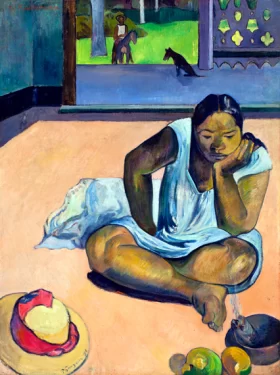 The Brooding Woman (Te Faaturuma) by Paul Gauguin