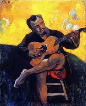 The Guitar Player by Paul Gauguin