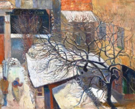 Paris in the Snow by Paul Gauguin