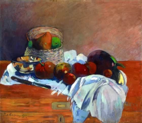 Fruits and Knife by Paul Gauguin