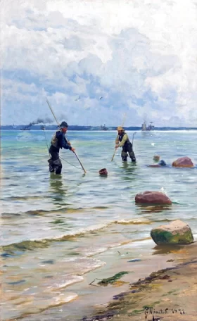 The Shell Fishermen, 1891 by Peder Mørk Mønsted