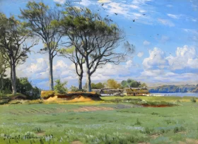 Spring Landscape 1893 by Peder Mørk Mønsted