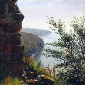 Coastal scenery, Bornholm 1882 by Peder Mørk Mønsted