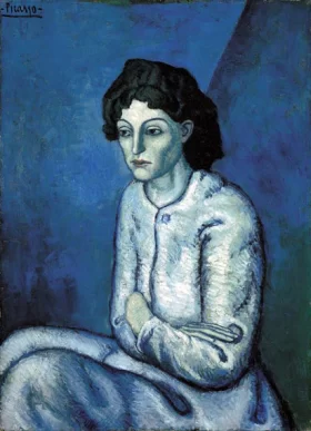 Femme Aux Bras Croisés by Pablo Picasso (inspired)