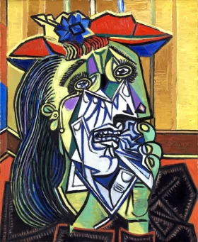 Weeping Woman by Pablo Picasso (inspired)