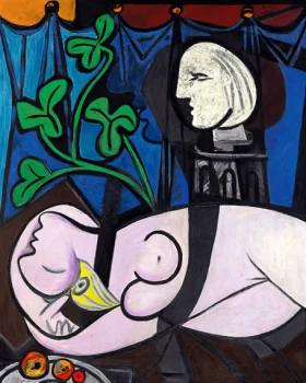 Nude, Green Leaves and Bust by Pablo Picasso (inspired)