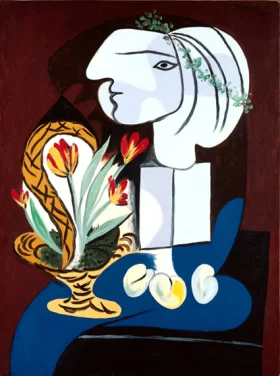 Nature Morte Aux Tulipes by Pablo Picasso (inspired)