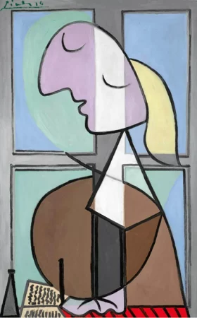 Buste De Femme De Profil (Marie-Therese) by Pablo Picasso (inspired)