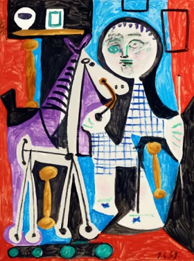 Claude à Deux Ans by Pablo Picasso (inspired)