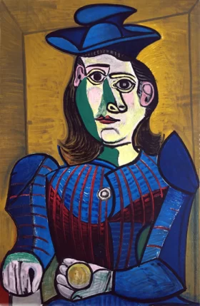 Femme Assise (Dora Maar) by Pablo Picasso (inspired)