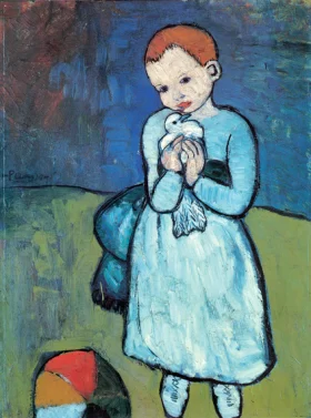 Child with a Dove by Pablo Picasso (inspired)