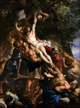 The Elevation of the Cross 1610-Center Panel by Peter Paul Rubens